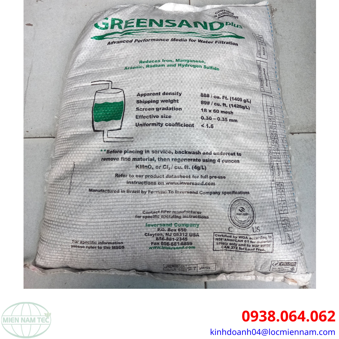 Cát mangan Mỹ Green Sand