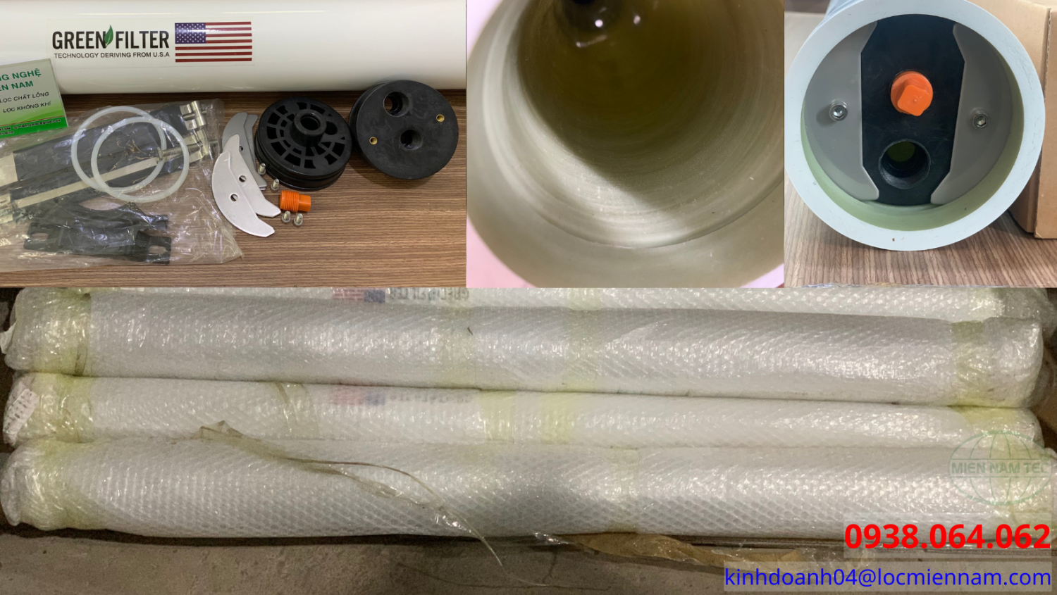 Vỏ màng lọc RO 4040 Green Filter