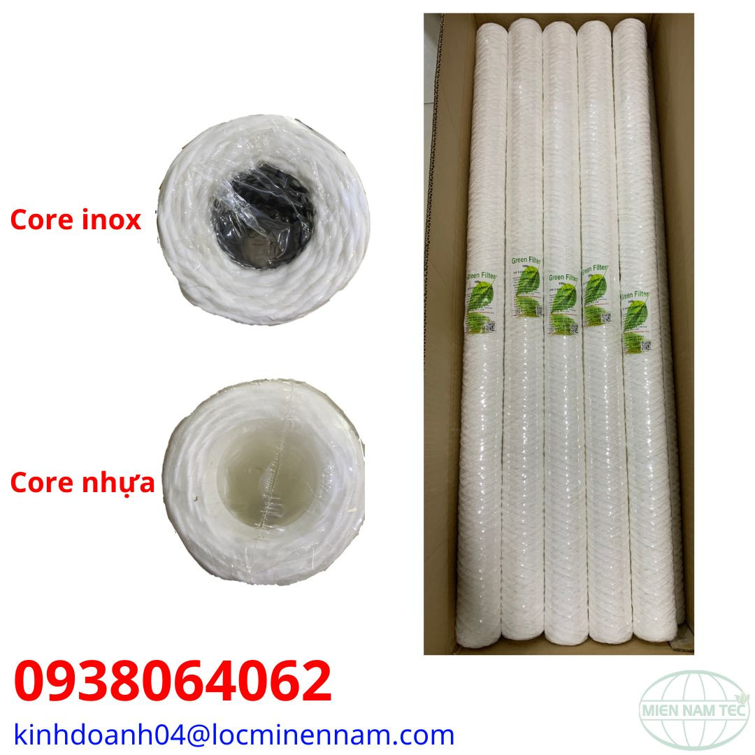 Cấu trúc bên trong core lõi lọc sợi quấn