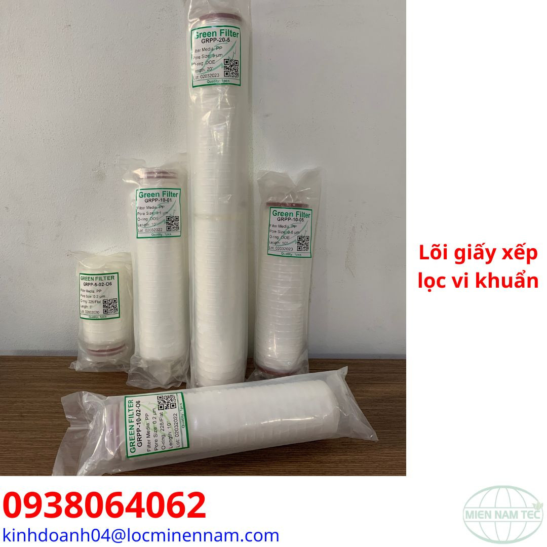 Lõi giấy xếp lọc vi khuẩn