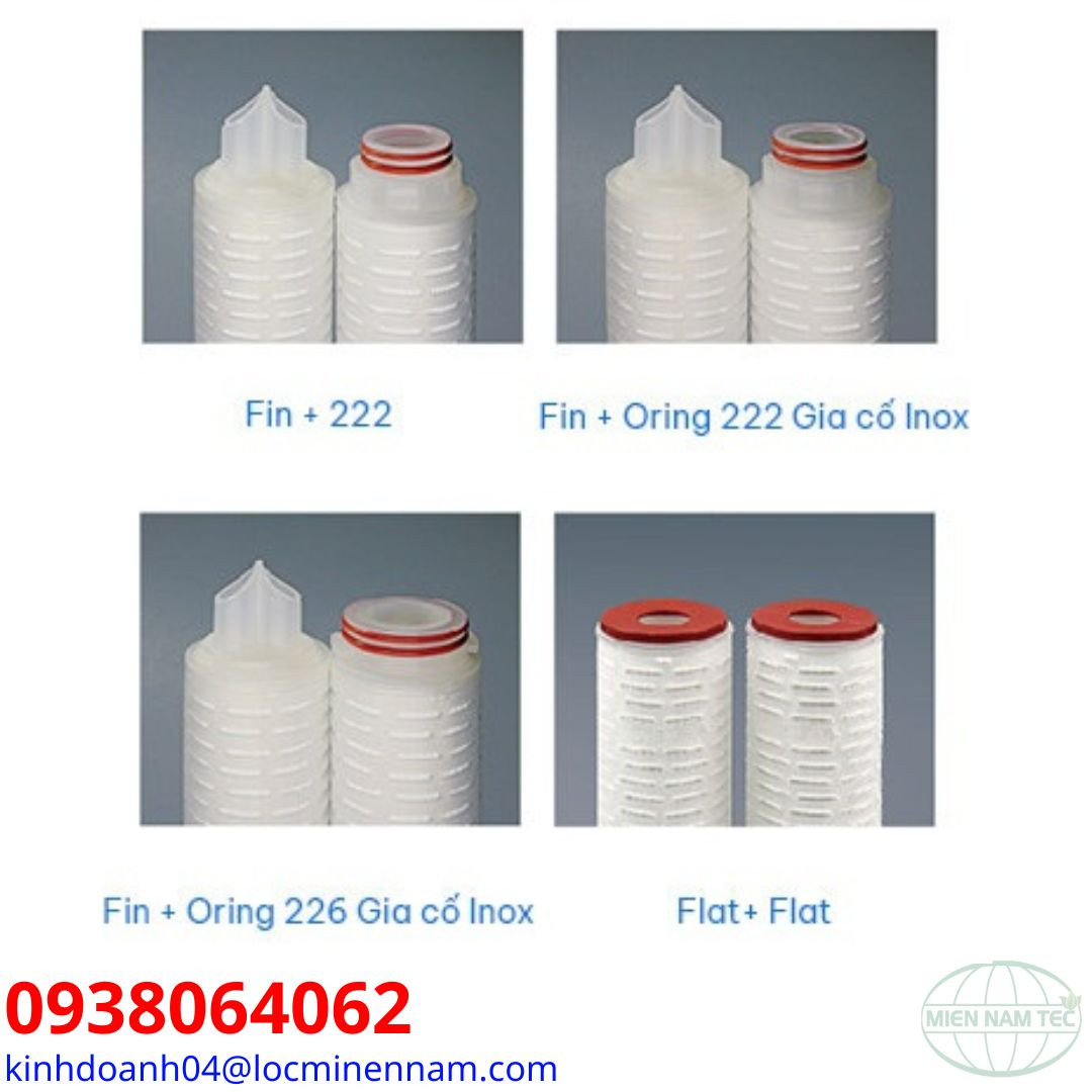 Các loại đầu của lõi lọc giấy xếp lọc vi khuẩn