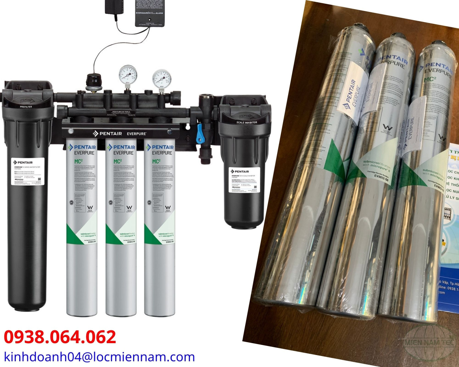 Bộ lọc Everpure High Flow CSR Triple-MC2 System