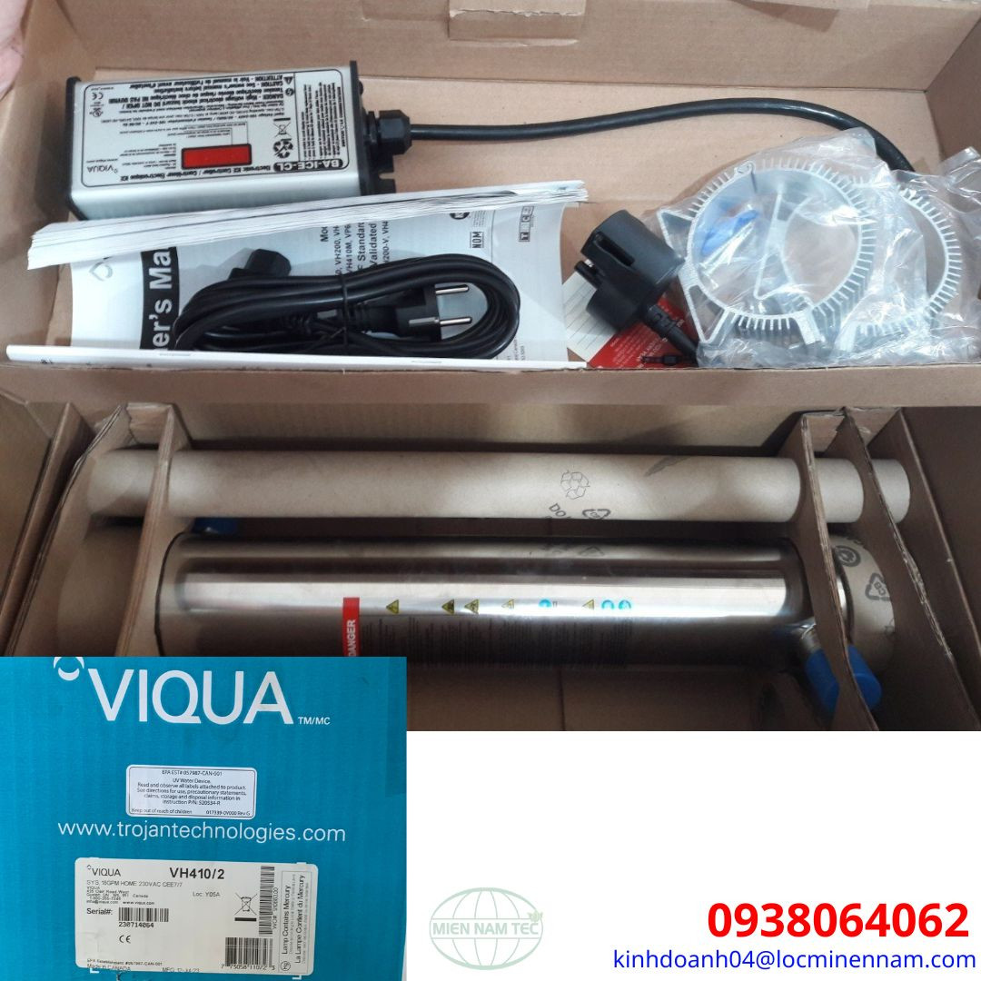 Bộ đèn UV diệt khuẩn Viqua VH410/2