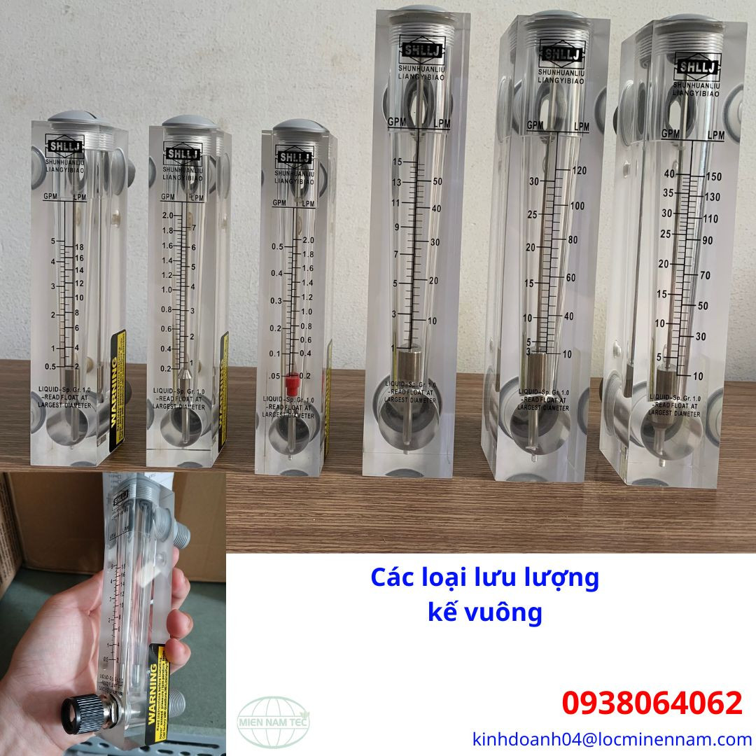 Các loại lưu lượng kế vuông gắn tủ điện