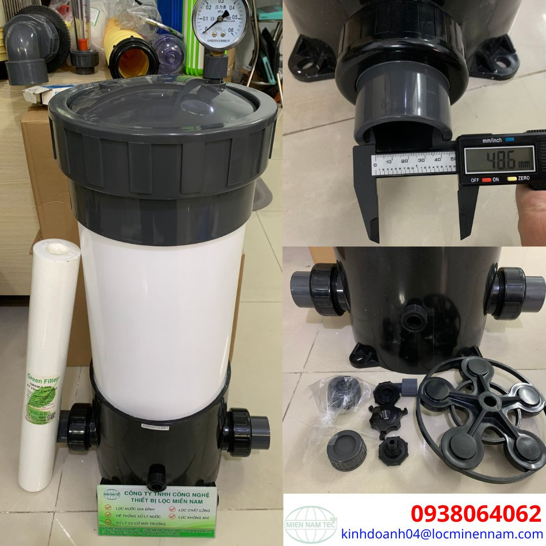 Bình lọc lõi nhựa công suất 5000L/h