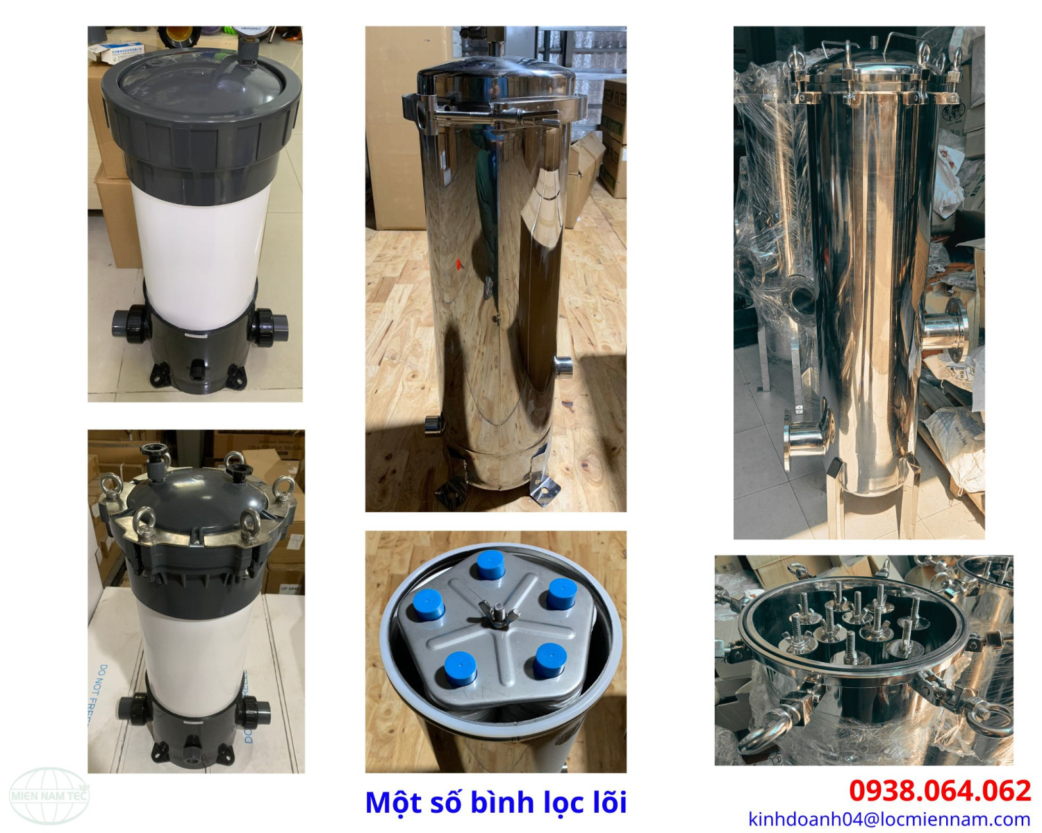 Các loại bình lọc chất lỏng dạng lõi