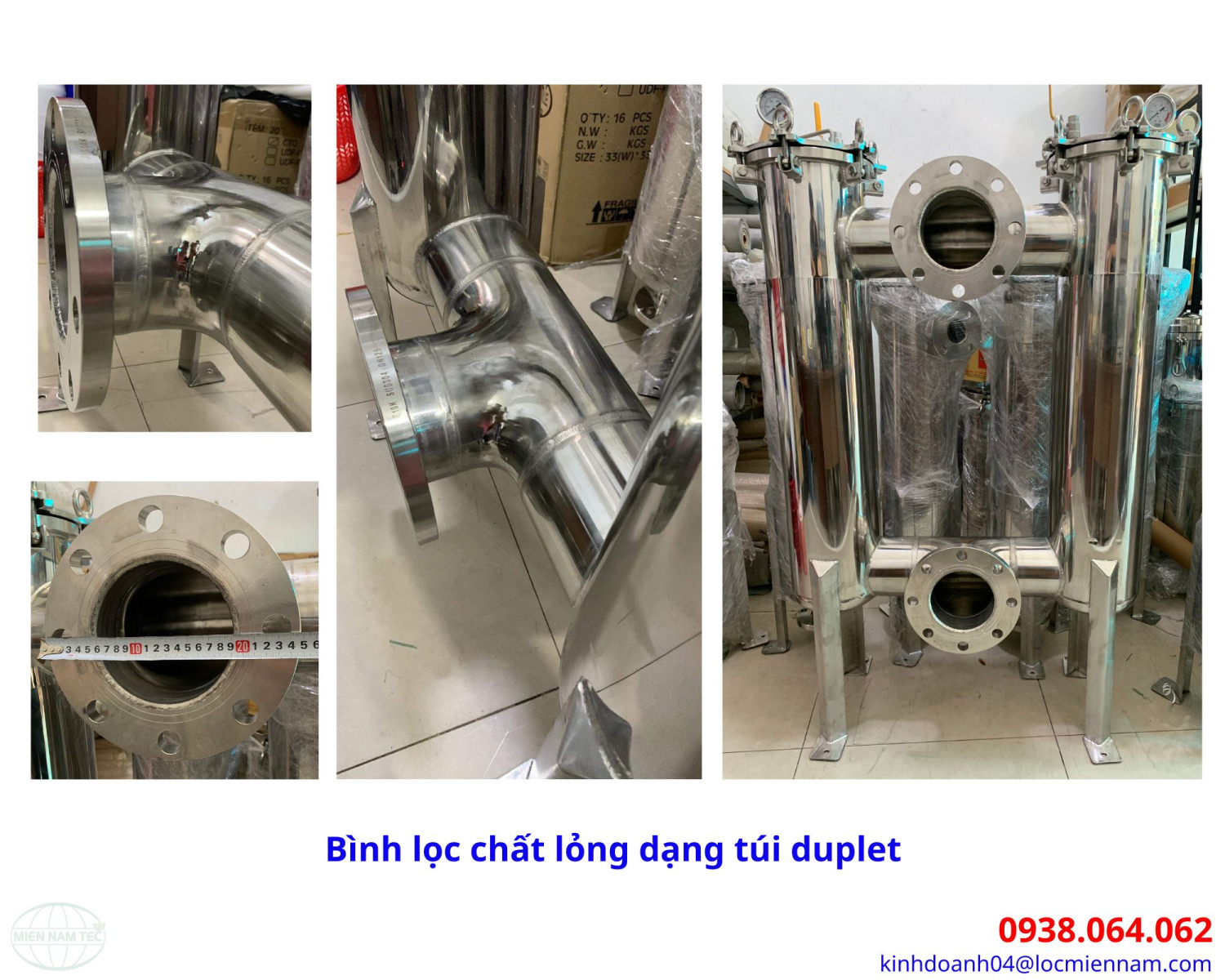 Bình lọc chất lỏng dạng duplet