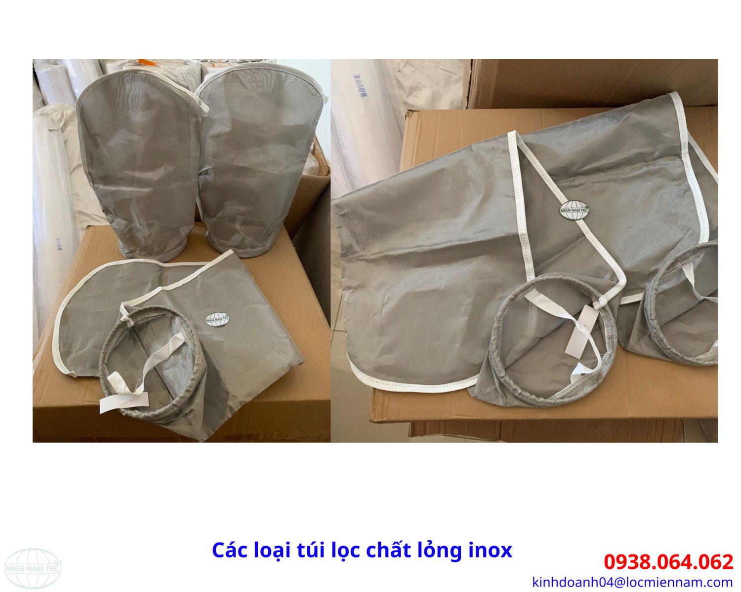 Các loại túi lọc chất lỏng inox