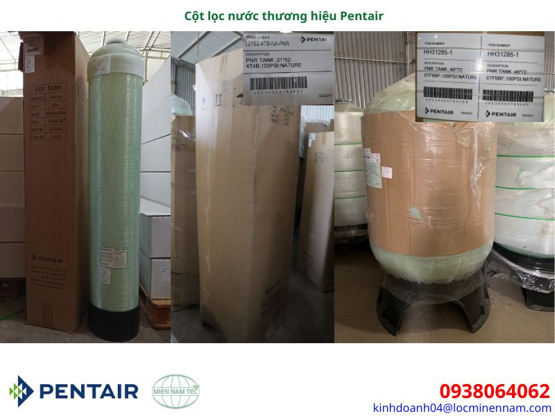 Chi tiết về cột lọc nước thương hiệu Pentair