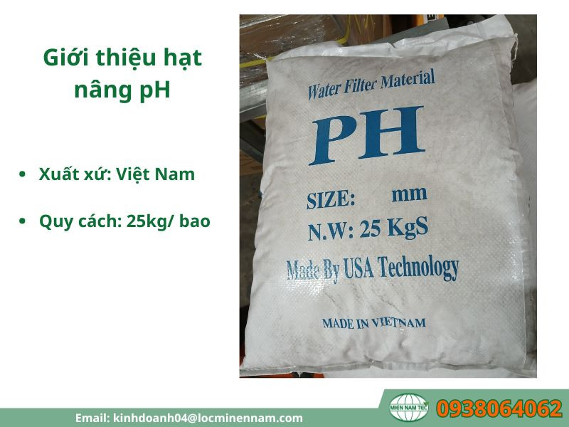 Giới thiệu hạt nâng pH cho nước giếng có pH thấp