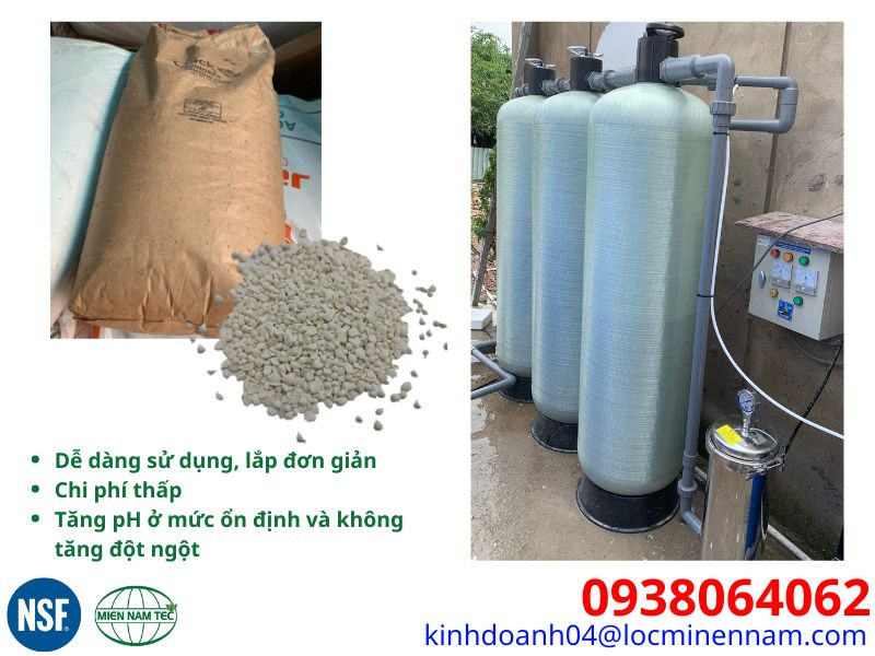 Ưu điểm khi xử lý pH thấp cho nước giếng bằng cột lọc