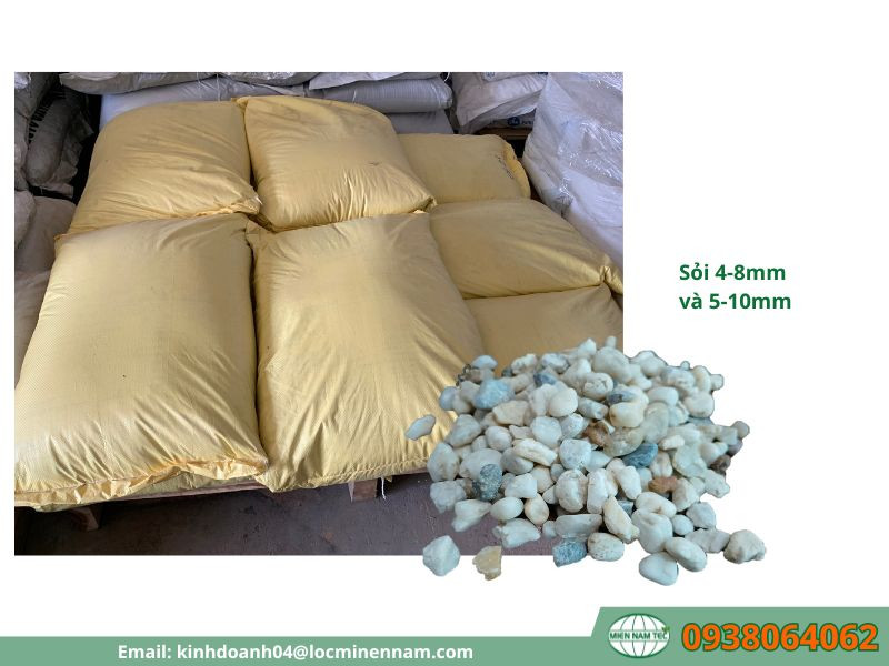 Thông số kỹ thuật của sỏi đỡ vật liệu lọc 4-8mm và 5-10mm cung cấp tại TP.HCM