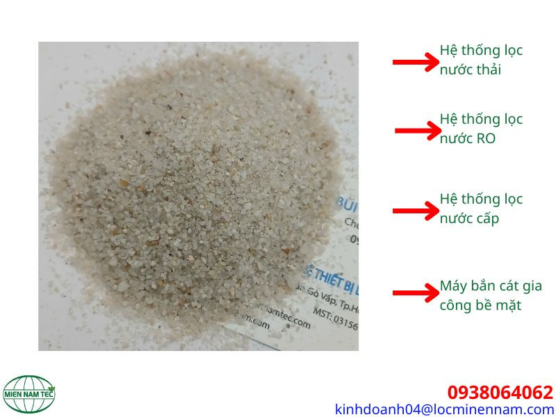 Ứng dụng của cát thạch anh lọc nước 1 - 2mm