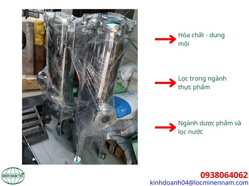 Ưu điểm và ứng dụng của bình lọc lõi công nghiệp inox 316