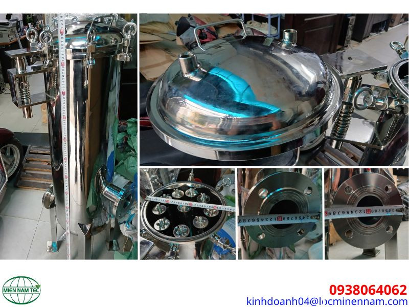 Cấu tạo và thiết kế của bình lọc lõi công nghiệp inox 316