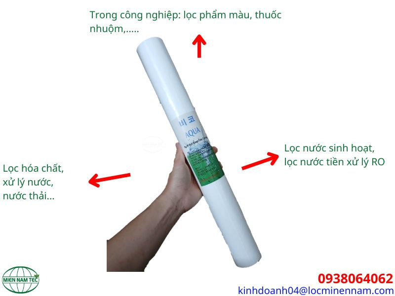 Ứng dụng của lõi lọc nén 20 inch - 10 micron (AQUA)