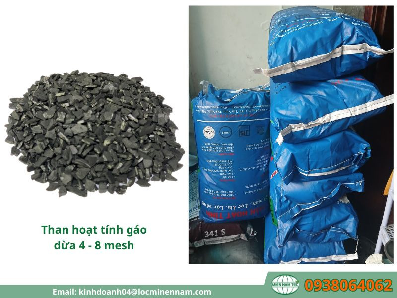 Ưu điểm của than hoạt tính gáo dừa 4 - 8 mesh