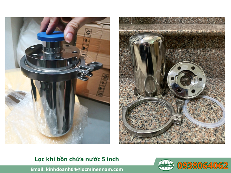 Tính năng của lọc khí bồn chứa nước 5 inch