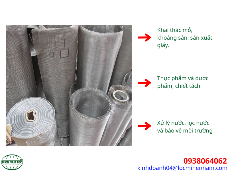 Ứng dụng lưới inox 304 10 mesh