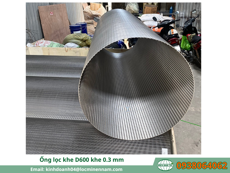 Ưu điểm ống lọc khe D600mm khe 0,3mm