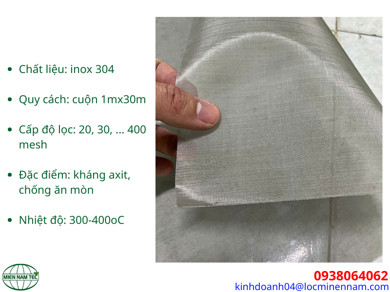Đặc điểm của các loại lưới inox 304