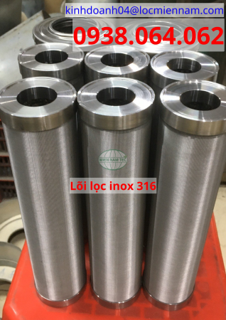 Lõi lọc inox 316 lọc axit công xuất 1,5m3/h